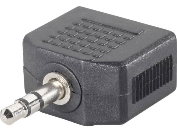 SpeaKa Professional SP-7870244, 3.5 mm, 2 x 3,5mm, Svart