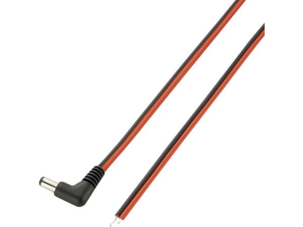 VOLTCRAFT Lavvoltstilslutningskabel Lavspændingsstik - åben ende 5.5 mm 2.5 mm 2.00 m 1 stk