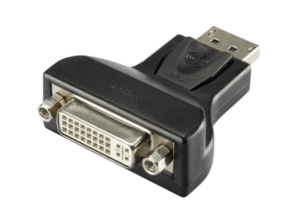 Renkforce RF-4212237, DisplayPort, DVI, Svart