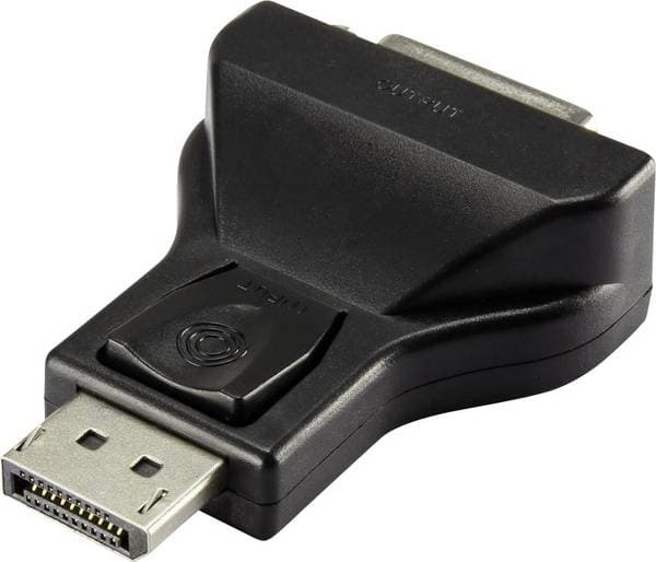 Renkforce RF-4212237, DisplayPort, DVI, Svart