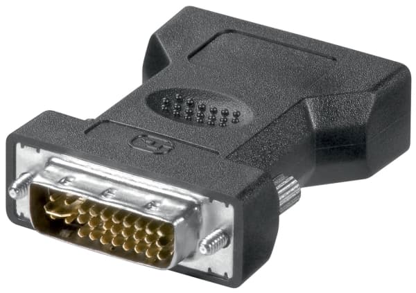 Goobay DVI-I M / VGA F, DVI-I 12+5, D-Sub, Svart