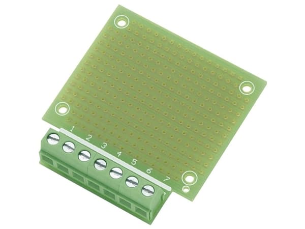 TRU COMPONENTS SU529016 Printplade til eksperimenter Epoxyd (L x B) 53,8 mm x 49,9 mm Rastermål 2,54 mm Indhold 1 stk