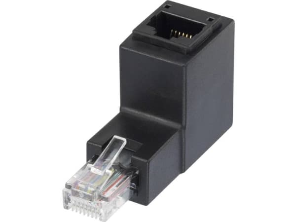 Renkforce RF-4087413, RJ-45, RJ-45, Musta