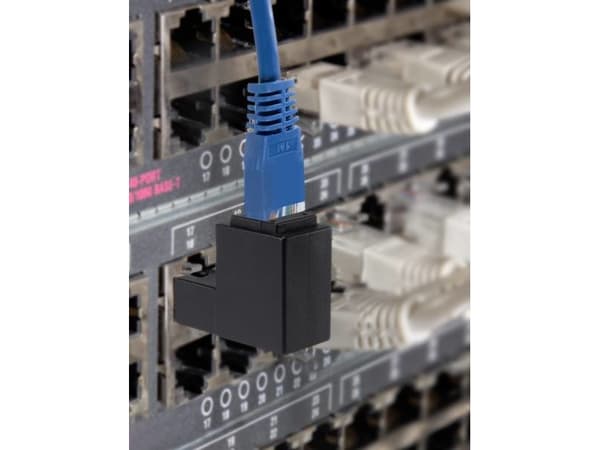 Renkforce RF-4087413, RJ-45, RJ-45, Musta