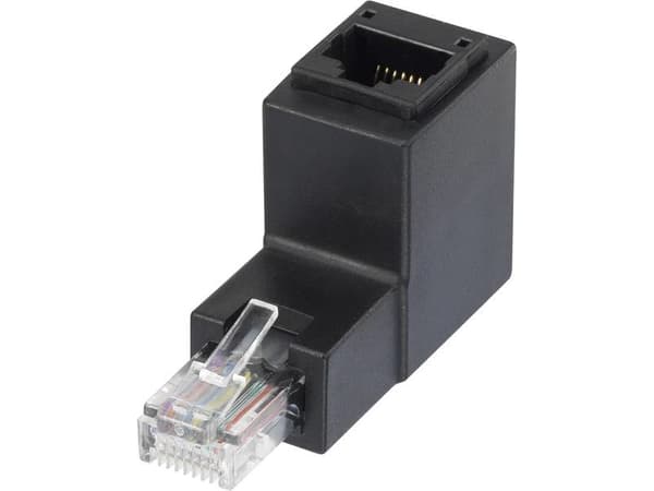 Renkforce RF-4087413, RJ-45, RJ-45, Sort