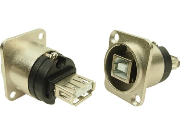 XLR-adapter USB A till USB B Adapter, försänkt CP30111 CP30111 CP30111 Cliff Innehåll: 1 st