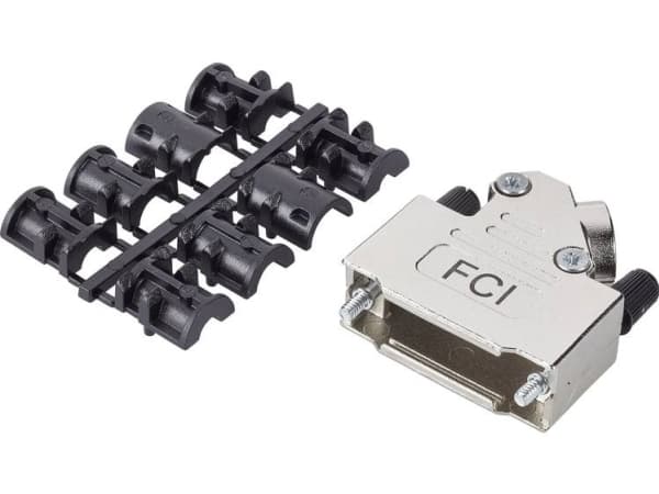 FCI D-SUB 8655MHRA1501KLF D-SUB-kabinet Poltal: 15 Trykstøbt zink 45 ° Sølv 1 stk