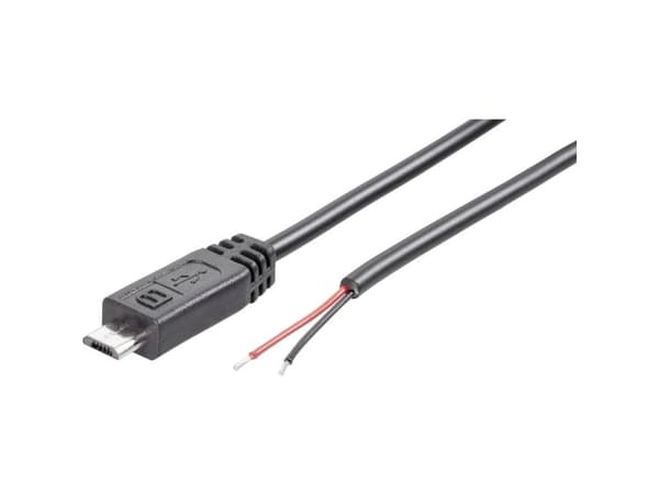 Prefabricerad Micro USB B-kontakt för att öppna kabeländan Kontakt, rak 10080100 Micro USB B-kontakt 10080100 BKL Elektroniskt innehåll: 1 st
