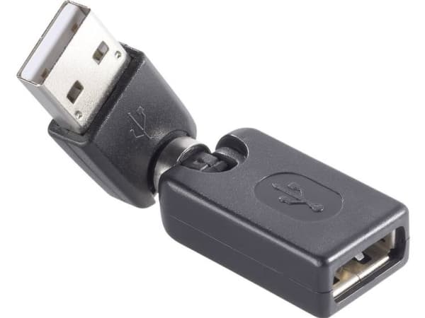 Renkforce USB 2.0 Adapter [1x USB 2.0 stik A - 1x USB 2.0 tilslutning A] forgyldte stik