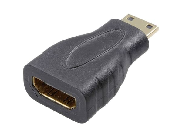 SpeaKa Professional SP-7869908 HDMI-sovitin [1x HDMI-stik C mini - 1x HDMI-tilslutning] Sort forgyldte stik