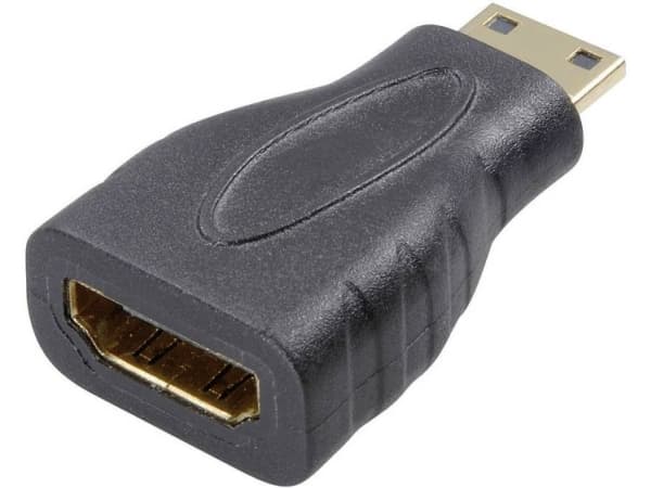 SpeaKa Professional SP-7869908 HDMI-sovitin [1x HDMI-stik C mini - 1x HDMI-tilslutning] Sort forgyldte stik
