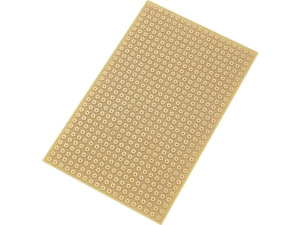 TRU COMPONENTS SU527785 Europrintplade Hårdt papir (L x B) 160 mm x 100 mm 35 µm Rastermål 5.08 mm Indhold 1 stk
