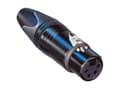 Pikkukuva 4 / 5: Neutrik NC4FXX-B, XLR, Sort, IP40, 1,5 mm², 1500 V, 3 mO