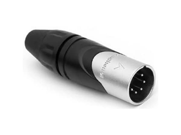 Amphenol AX5M, XLR 5P, Metallisk
