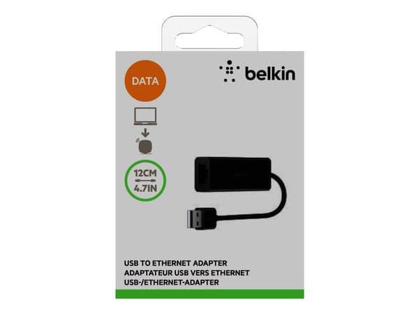 Belkin USB 2.0 Ethernet Adapter - Nätverksadapter - USB 2.0 - 10/100 Ethernet