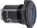 Miniatyrbilde 1 av 3: TRU COMPONENTS USB-08-BK USB-indbygningstilslutning 3.0 Tilslutning, indbygning Indhold: 1 stk