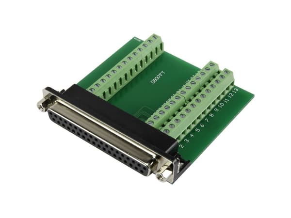 TRU COMPONENTS DSUB37F-39TB-3 1229328 D-SUB-tilslutning 90 ° Poltal: 37 Skruer 1 stk