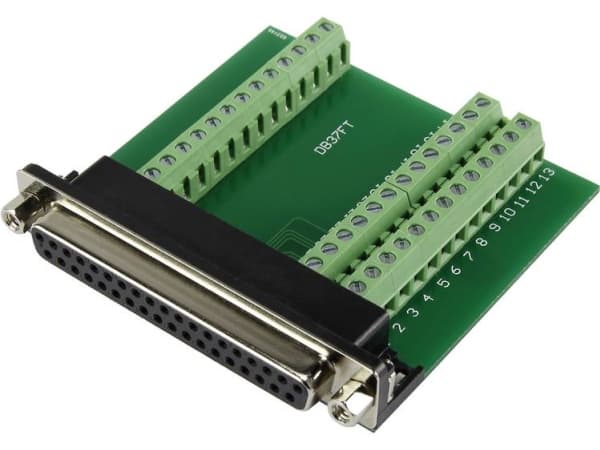 TRU COMPONENTS DSUB37F-39TB-3 1229328 D-SUB-tilslutning 90 ° Poltal: 37 Skruer 1 stk