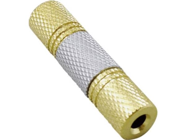 TRU COMPONENTS Jack-adapter Jacktilslutning 3,5 mm - Jacktilslutning 3,5 mm Stereo Poltal:3 1 stk