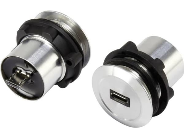 TRU COMPONENTS Micro USB-01 Micro-USB-tilslutning 2.0, kan indbygges Tilslutning, indbygning Micro USB-tilslutning til Micro USB-stik Indhold: 1 stk
