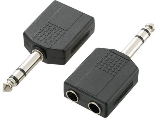 SpeaKa Professional SP-7870192, Kabelfordeler, Lajittelu, Hanstik/Hunstik, 6.35 mm, 2x 6.35 mm