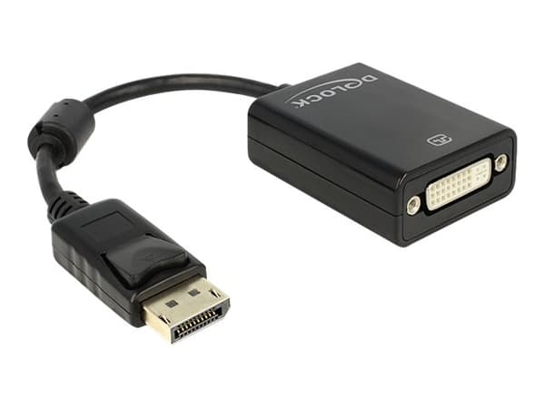 Delock Adapter Displayport male > DVI 24+5 female - DisplayPort-adapter - DisplayPort (hann) til DVI-I (hunn) - 13 cm