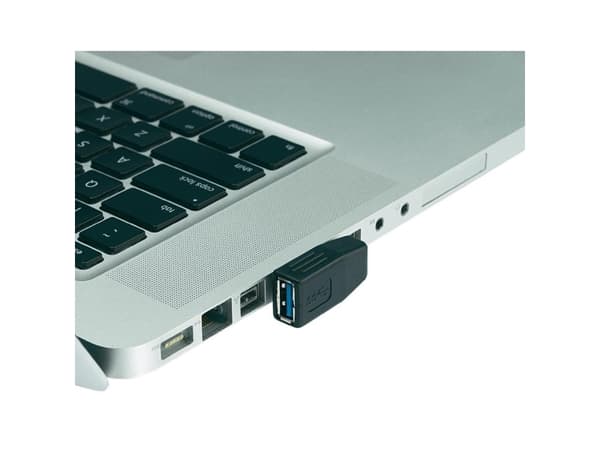 Renkforce USB 3.0 adapter A-stik til A-hunstik vinklet 90° til venstre side