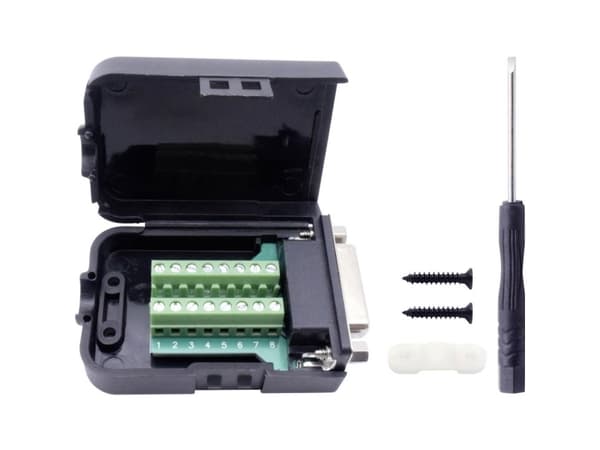 TRU COMPONENTS T1904C093 D-SUB läpivientiliuskasarja Napojen lukumäärä: 15 Ruuvit 1 kpl