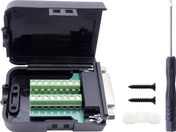 TRU COMPONENTS T1904C093 D-SUB läpivientiliuskasarja Napojen lukumäärä: 15 Ruuvit 1 kpl
