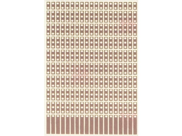 Rademacher WR-Typ 908-1 Piirilevy kokeisiin Epoksi (P x L) 80 mm x 50 mm 35 µm Ristikon koko 2,54 mm Sisältö 1 kpl