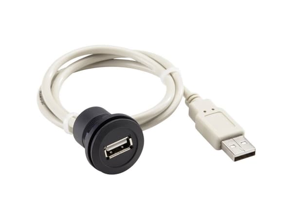 USB-kontakt Anslutning, infälld RRJ_USB_SW_150CM RRJ_USB_SW_150CM Schlegel Innehåll: 1 st
