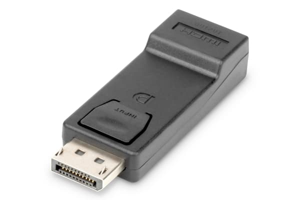 DIGITUS - Video adapter - DisplayPort hann til HDMI hunn - svart - formstøpt