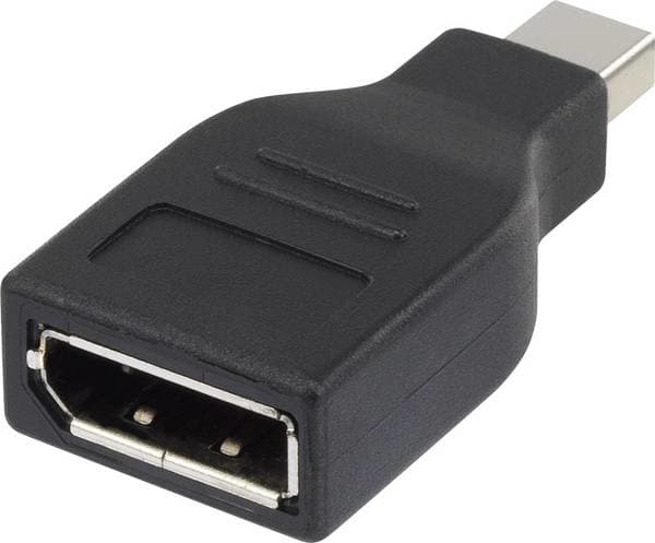 Renkforce RF-4174572, Mini DisplayPort, DisplayPort, Sort