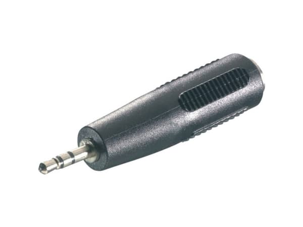 SpeaKa Professional SP-7870260 Jack Audio Adapter [1x Jackstik 2,5 mm - 1x Jacktilslutning 3,5 mm] Sort