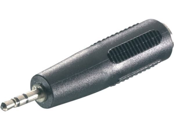 SpeaKa Professional SP-7870260 Jack Audio Adapter [1x Jackstik 2,5 mm - 1x Jacktilslutning 3,5 mm] Sort