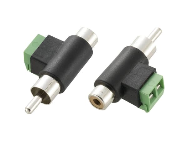 TRU COMPONENTS Cinch adapter Cinch kontakt - Cinch uttag, Skruvar 1 st