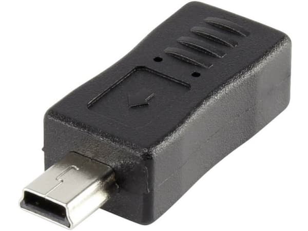 Renkforce USB 2.0 Adapter [1x USB 2.0 stik Mini-B - 1x USB 2.0 tilslutning Micro-B] rf-usba-08 forgyldte stik