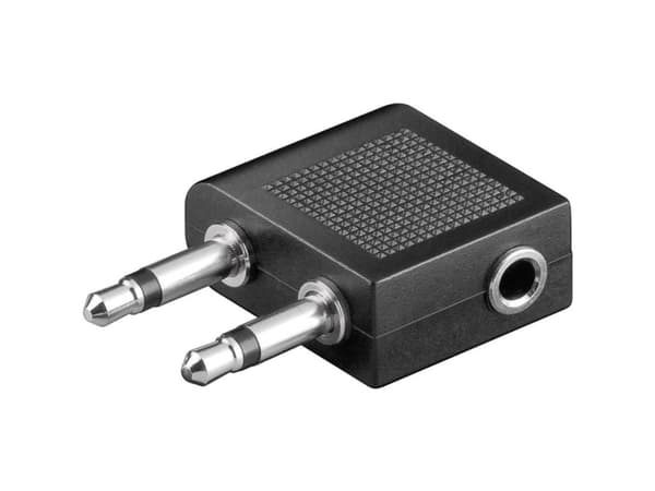 SpeaKa Professional SP-7869752 Jack Audio Y-adapter [2x Jackstik 3,5 mm - 1x Jacktilslutning 3,5 mm] Sort