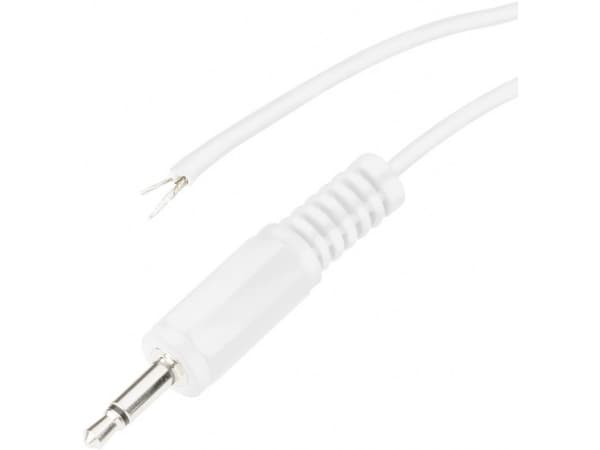 BKL Electronic 1101148, 3.5mm, Hankjønn, Hankjønn, Kopper, 1,8 m, Hvit