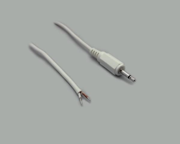 BKL Electronic 1101148, 3.5mm, Hankjønn, Hankjønn, Kopper, 1,8 m, Hvit