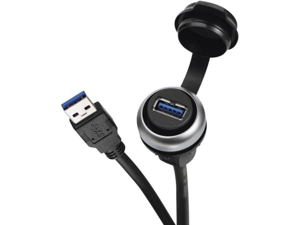 USB 3.0 upotettu pistorasia Liitäntä, upotettu 490113.0080 Liitintyyppi A liitintyypissä A 490113.0080 Lütze Sisältö: 1 kpl