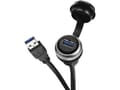 Pikkukuva 1 / 2: USB 3.0 upotettu pistorasia Liitäntä, upotettu 490113.0080 Liitintyyppi A liitintyypissä A 490113.0080 Lütze Sisältö: 1 kpl