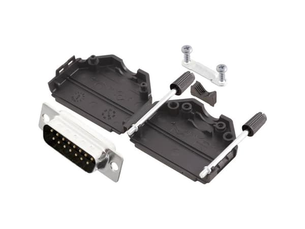 MH Connectors MHDPPK15-DB15P-K MHDPPK15-DB15P-K D-SUB-stiftremsa 180° Antal poler: 15 Lödkoppar 1 st