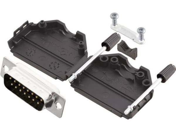 MH Connectors MHDPPK15-DB15P-K D-SUB stiftliste-sæt 180 ° Poltal: 15 Loddekop 1 stk