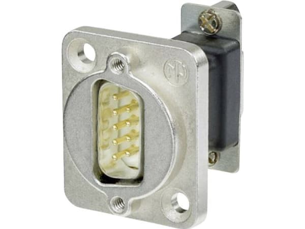 Neutrik NADB9MF, D-SUB, D-SUB, Svart, Silver