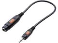 Miniatyrbild 1 av 2: SpeaKa Professional jack audio adapter [1x jackplugg 3,5 mm - 1x jackuttag 6,35 mm] Svart (SP-7870652)