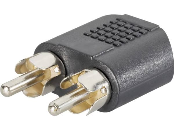 SpeaKa Professional SP-7869756, 2 x RCA, 3,5 mm, Svart