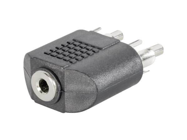 SpeaKa Professional SP-7869756, 2 x RCA, 3,5 mm, Svart