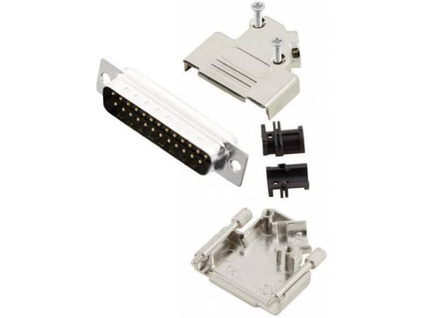 MH Connectors MHD45ZK25-DM25P-K D-SUB stiftliste-sæt 45 ° Poltal: 25 Loddekop 1 stk