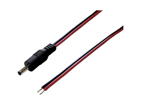 TRU COMPONENTS Pienjänniteliitäntäkaapeli Pienjänniteliitin - avoin pää 3,5 mm 1,1 mm 2,00 m 1 kpl 1 kpl